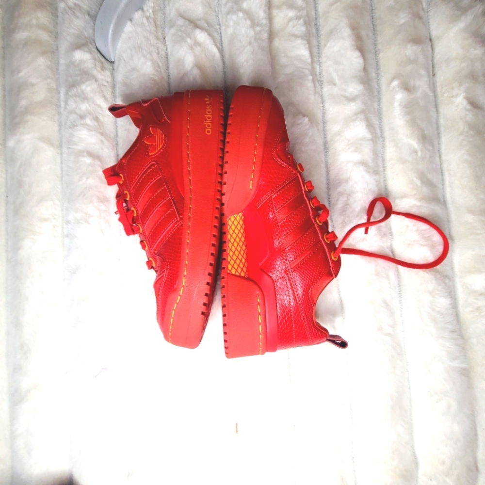 Adidas Forum Bold S.E.E.D. Women 7.5 Red Bright Orange GV7660 Shoe Trainer - Picture 4 of 7
